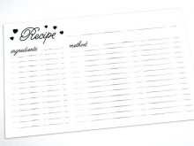 76 Free Recipe Card Template To Print Formating by Recipe Card Template To Print