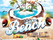 76 How To Create Beach Party Flyer Template in Word by Beach Party Flyer Template