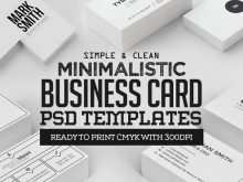 76 How To Create Minimalist Business Card Design Template Formating with Minimalist Business Card Design Template