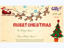 76 How To Create Sample Christmas Gift Card Template Maker with Sample Christmas Gift Card Template