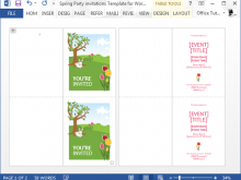 76 How To Create Spring Card Template Free in Word with Spring Card Template Free