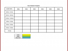 76 Printable Sample Class Schedule Template PSD File for Sample Class Schedule Template
