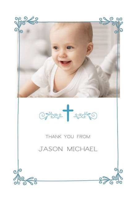 76 Printable Thank You Card Template Christening Layouts for Thank You Card Template Christening