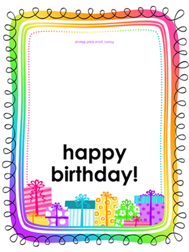 76 Report Birthday Card Template Half Fold for Ms Word with Birthday Card Template Half Fold