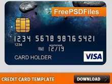 76 The Best A Credit Card Template Formating by A Credit Card Template