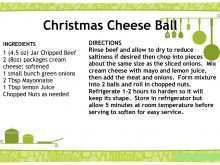 Holiday Recipe Card Template For Word 4X6