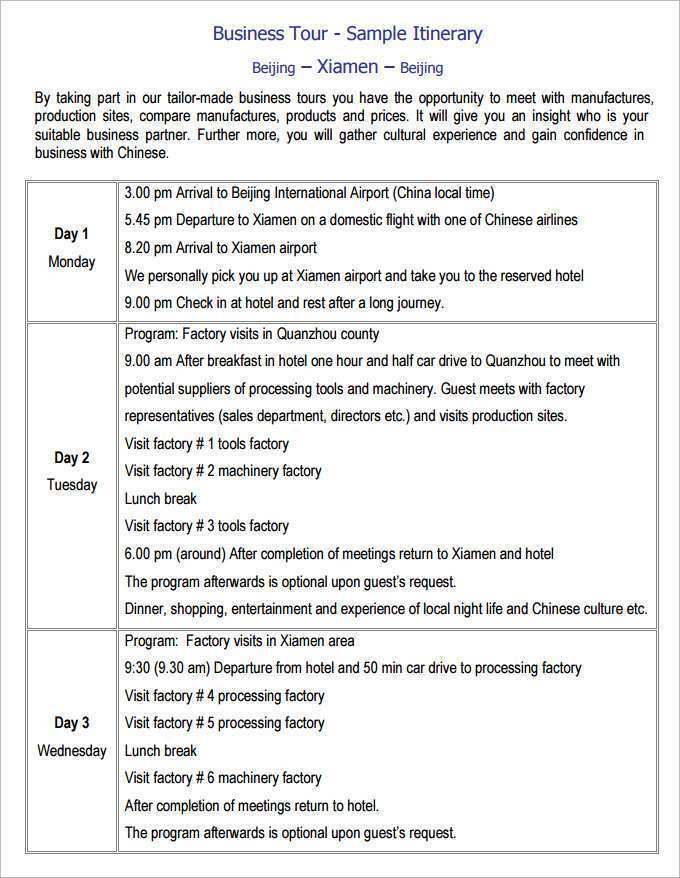 76 Visiting Travel Itinerary Template Examples Maker by Travel Itinerary Template Examples