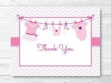 77 Adding Onesie Thank You Card Template for Onesie Thank You Card Template