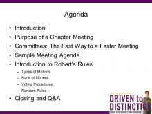 77 Best Meeting Agenda Format Roberts Rules Formating with Meeting Agenda Format Roberts Rules