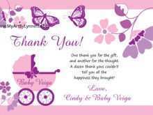77 Best Thank You Card Template For Baby Shower Photo with Thank You Card Template For Baby Shower