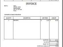 77 Blank Building Company Invoice Template for Building Company Invoice Template