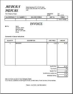 77 Blank Building Company Invoice Template for Building Company Invoice Template