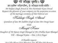 77 Blank Sikh Wedding Card Templates With Stunning Design with Sikh Wedding Card Templates