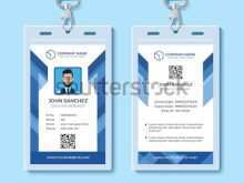77 Creating Id Card Template Blue Formating by Id Card Template Blue