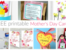 77 Creative Mother S Day Cards Print Free Templates for Mother S Day Cards Print Free