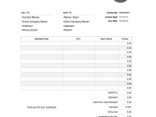 Company Invoice Format In Word