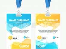 Id Card Template Vector Free Download