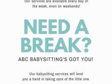 77 Customize Our Free Babysitting Flyers Templates Maker with Babysitting Flyers Templates