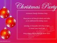 77 Customize Our Free Invitation Card Template For Christmas Party Maker with Invitation Card Template For Christmas Party