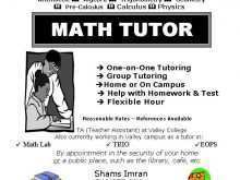 77 Customize Our Free Math Tutoring Flyer Template in Photoshop with Math Tutoring Flyer Template