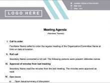 77 Format Housekeeping Meeting Agenda Template for Ms Word by Housekeeping Meeting Agenda Template