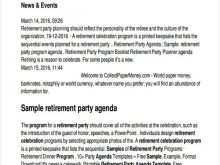 77 Format Party Agenda Example Photo with Party Agenda Example