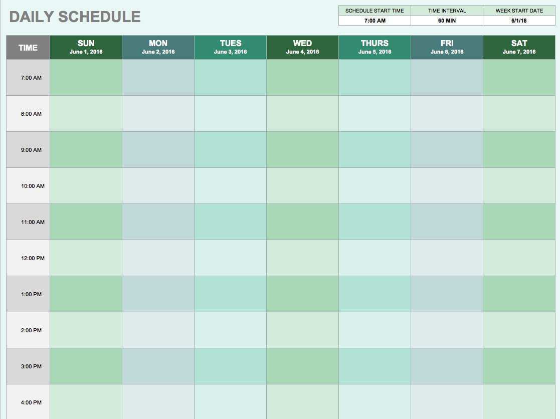 77 Free A Daily Schedule Template Layouts with A Daily Schedule Template