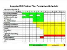 77 Free Movie Production Schedule Template Download by Movie Production Schedule Template