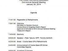 77 Printable Agm Agenda Template Canada for Agm Agenda Template Canada