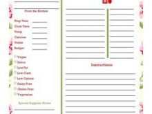 77 Report 8 X 11 Recipe Card Template PSD File with 8 X 11 Recipe Card Template