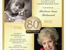 77 Report 80Th Birthday Card Template Free in Word with 80Th Birthday Card Template Free
