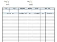 Non Vat Invoice Template Uk