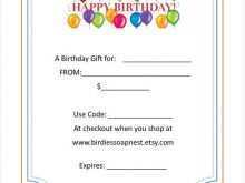 77 Standard Birthday Gift Card Template Word for Birthday Gift Card Template Word