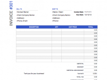 77 Standard Monthly Invoice Spreadsheet Template for Ms Word with Monthly Invoice Spreadsheet Template