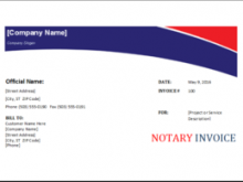 77 The Best Invoice Template For Notary for Ms Word with Invoice Template For Notary