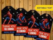77 Visiting Spiderman Thank You Card Template Now with Spiderman Thank You Card Template