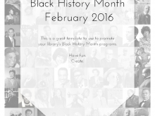 78 Adding Black History Month Flyer Template Free in Photoshop with Black History Month Flyer Template Free