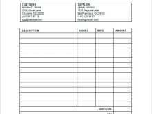 Consulting Hours Invoice Template
