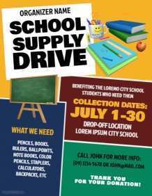 78 Adding School Supply Drive Flyer Template Free by School Supply Drive Flyer Template Free