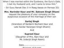 78 Adding Sikh Wedding Card Templates Maker for Sikh Wedding Card Templates