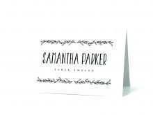 78 Best Name Card Template Dinner Now with Name Card Template Dinner
