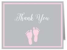 Thank You Card Template For Baby Shower