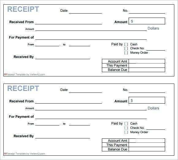 receipt book template download 49 printable rent