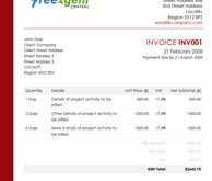 Full Vat Invoice Template