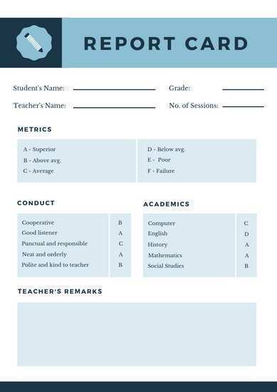 78 Blank Grade R Report Card Template With Stunning Design by Grade R Report Card Template