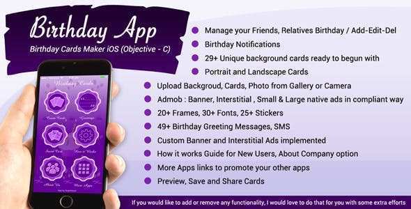 78 Create Birthday Card Template App For Free with Birthday Card Template App