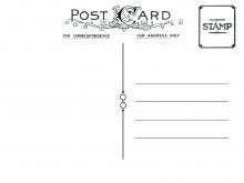 78 Create Blank Postcard Template With Lines With Stunning Design with Blank Postcard Template With Lines