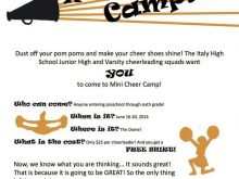78 Create Cheer Camp Flyer Template Download by Cheer Camp Flyer Template