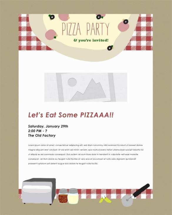 78 Create Pizza Party Flyer Template Free For Ms Word With Pizza Party Flyer Template Free Cards Design Templates