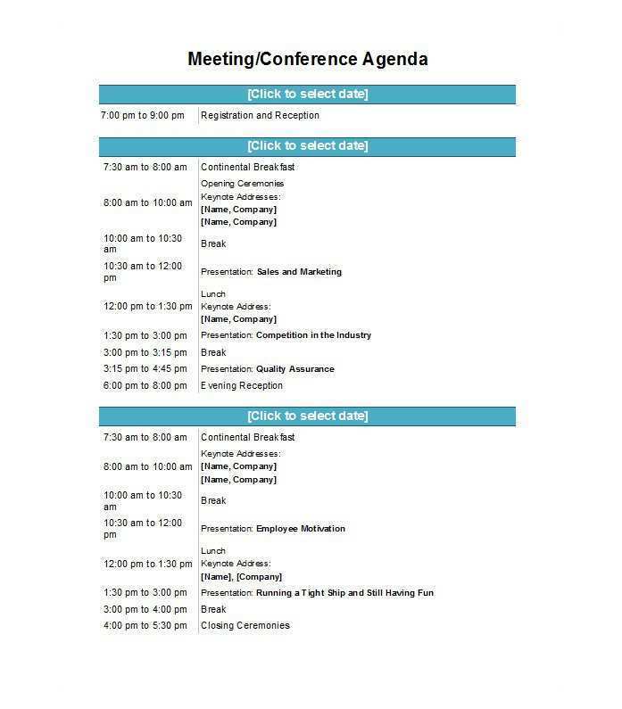 78 Creating 5 Day Conference Agenda Template PSD File by 5 Day Conference Agenda Template
